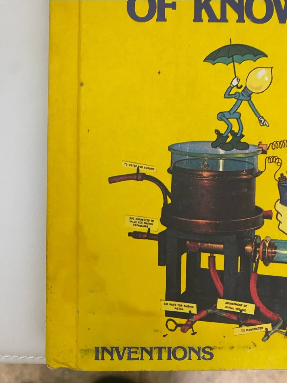 Vintage Disney's Wonderful World of Knowledge Vol. 3 - Yellow Inventions Book